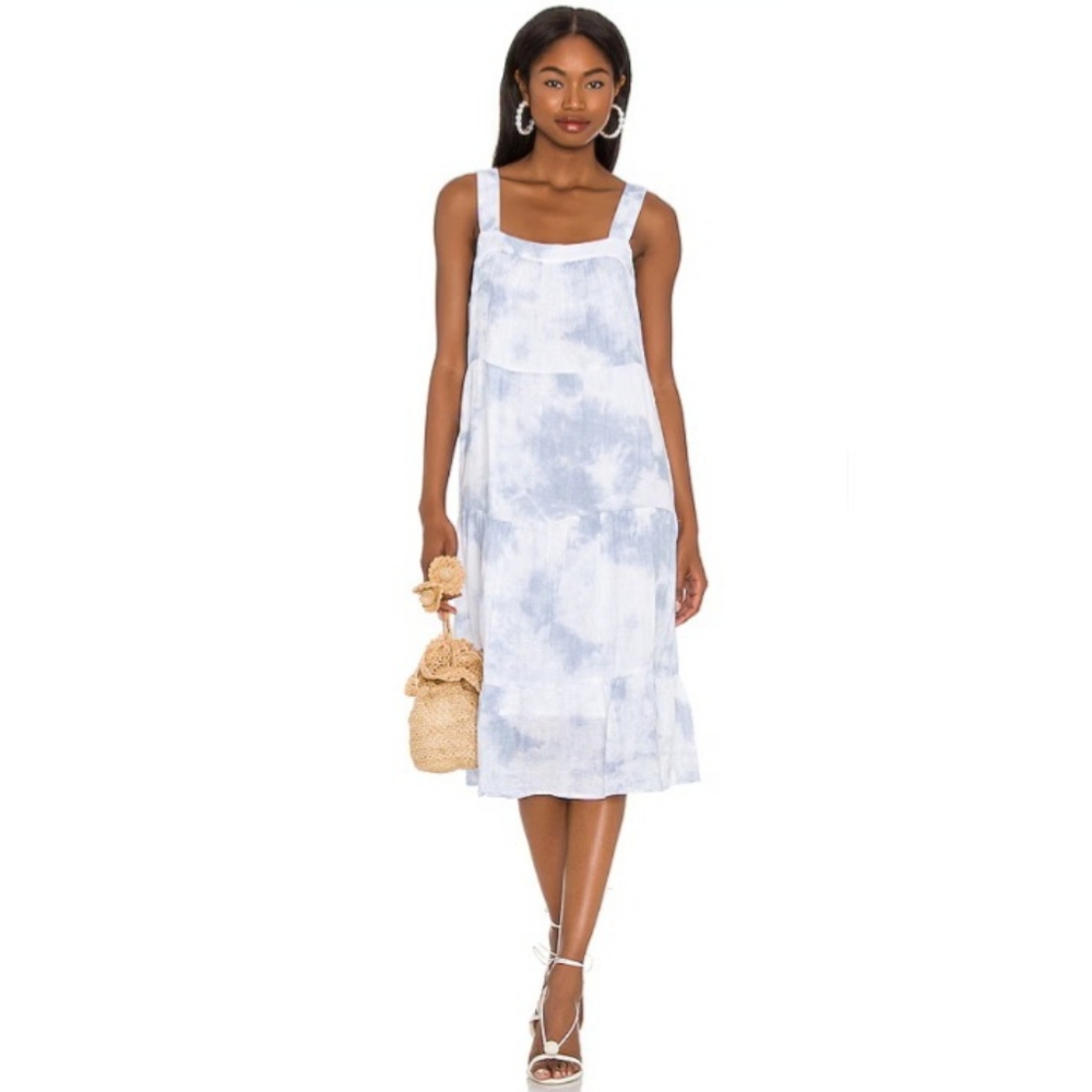 Rails Midi Dress Tie Dye Amaya Tiered Babydoll Cottagecore Boho Prairie REVOLVE